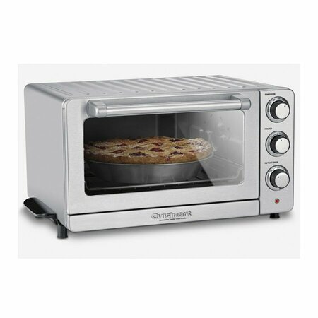 CONAIR CONSUMER PRODUCT Cuisinart TOB-60N1EC Toaster Oven Broiler, 0.6 cu-ft, Dial Control, Stainless Steel TOB-60N1C